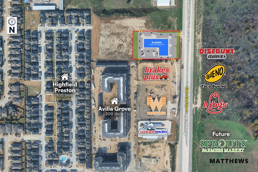 More Photos Of 4295 Preston rd, Celina Storefront For Lease