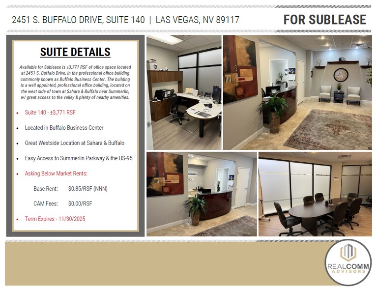 More Photos Of 2451 S Buffalo Dr, Las Vegas Office For Lease