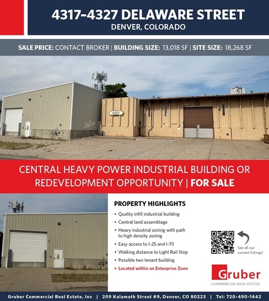Primary Photo Of 4327 Delaware St, Denver Manufacturing For Sale