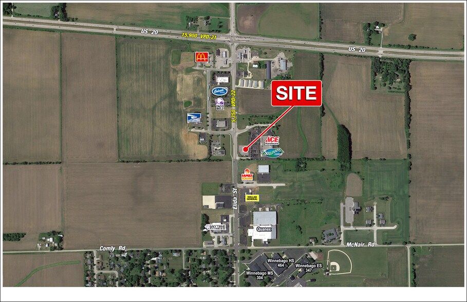 More Photos Of 701 N Elida St, Winnebago General Retail For Lease