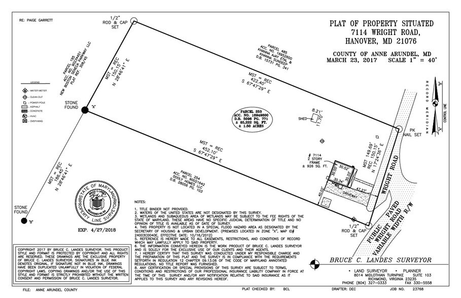 More Photos Of 7114 Wright Rd, Hanover Land For Sale