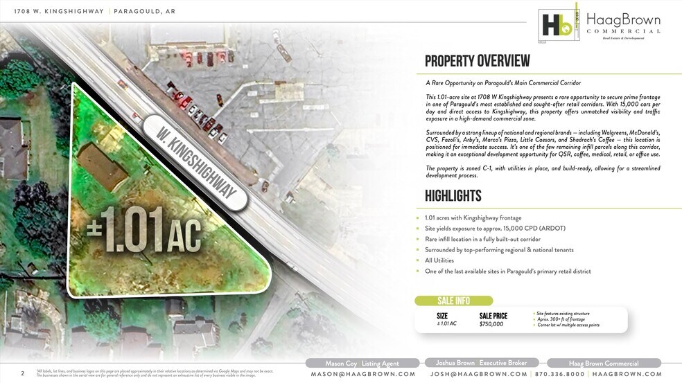 More Photos Of 1708 W Kingshighway, Paragould Land For Sale