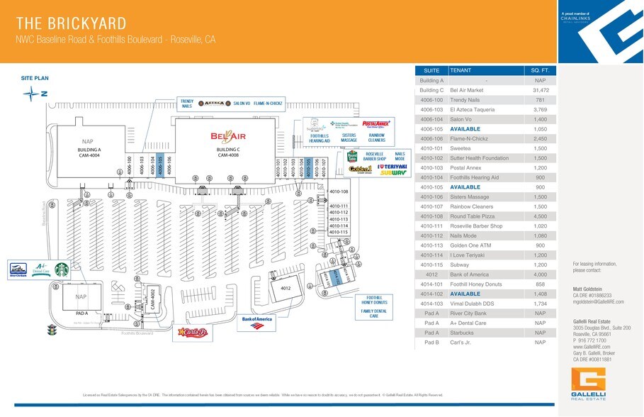 More Photos Of 4010 Foothills Blvd, Roseville Unknown For Lease
