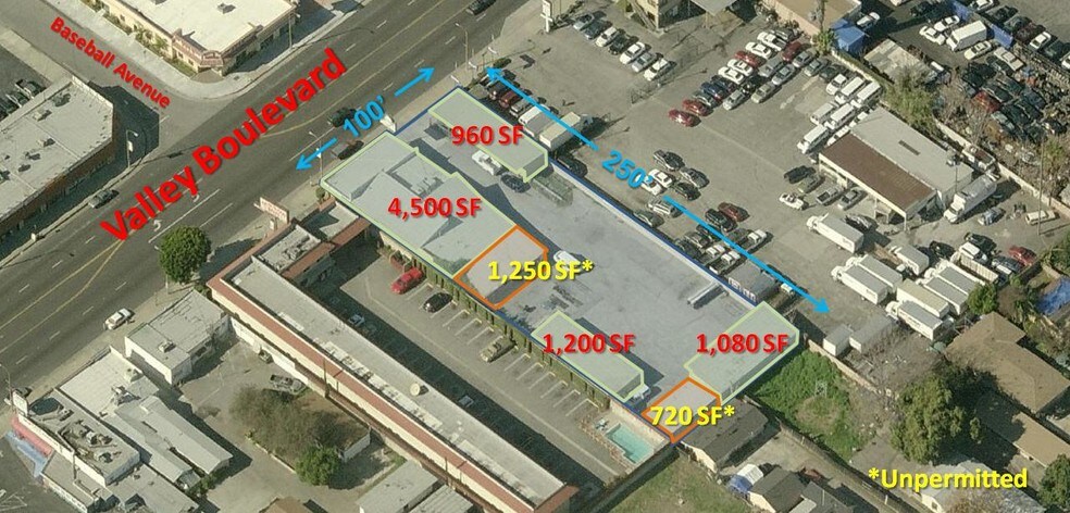 More Photos Of 11769 Valley Blvd, El Monte Storefront Retail Office For Sale