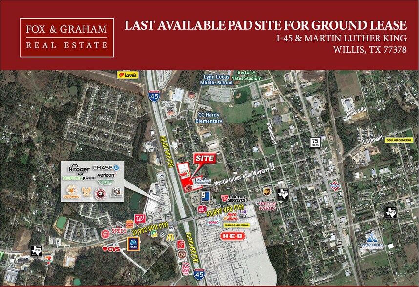 More Photos Of 12650 Interstate 45 N, Willis Land For Lease