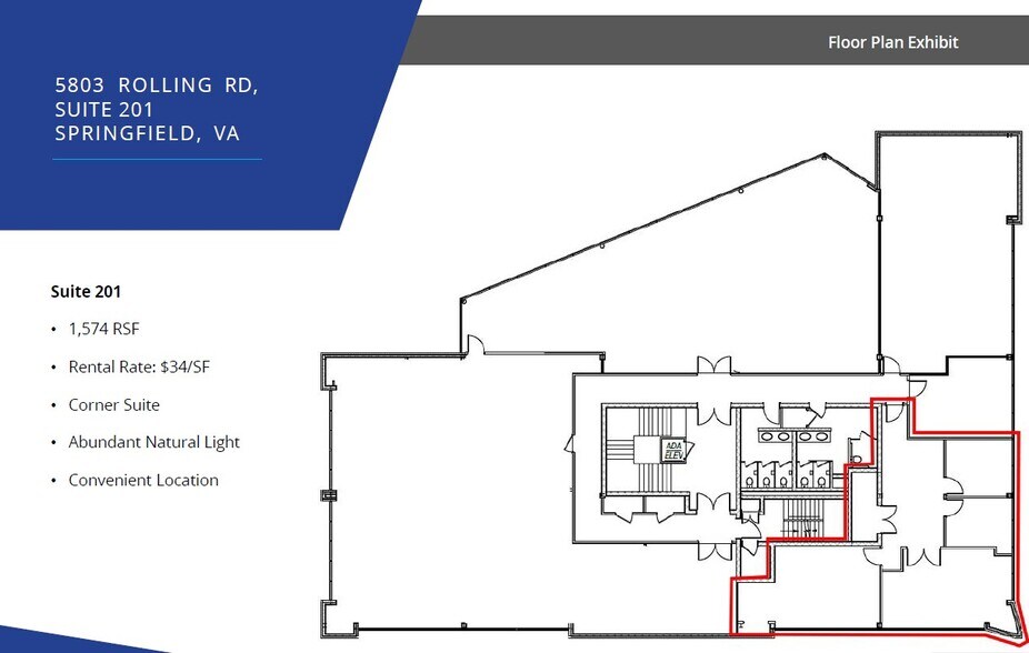 More Photos Of 5803 Rolling Rd, Springfield Office For Lease