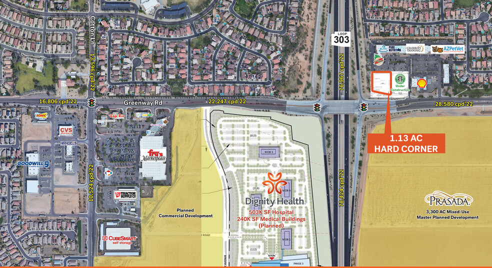 Primary Photo Of Greenway Rd & 303- NEC loop, Surprise Land For Lease