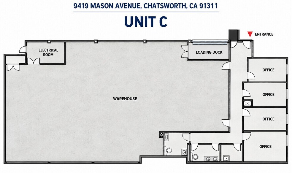 More Photos Of 9419 Mason Ave, Chatsworth Manufacturing For Lease