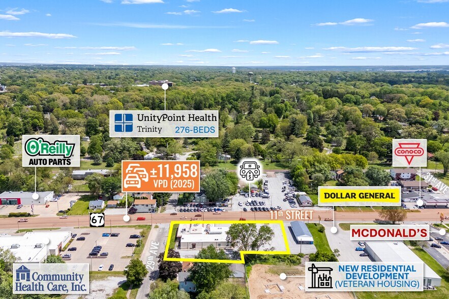 More Photos Of 2904 11th St, Rock Island Freestanding For Sale