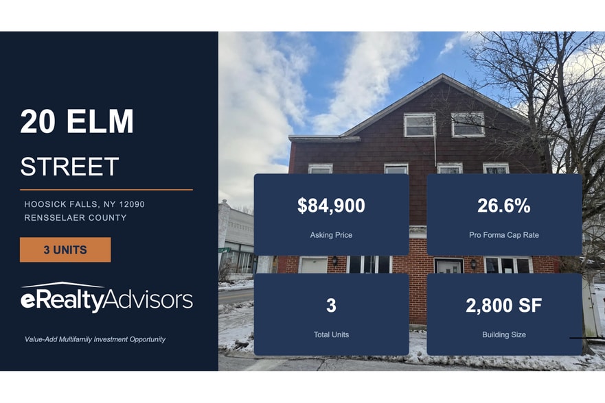 Primary Photo Of 20 Elm St, Hoosick Falls Multifamily For Sale