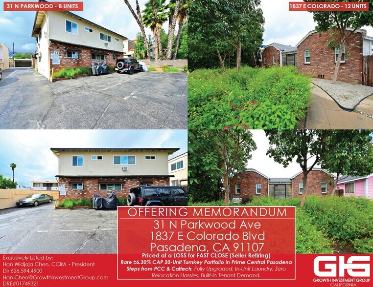 Primary Photo Of 31 N Parkwood Ave, Pasadena Apartments For Sale