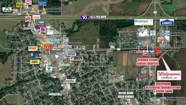 More Photos Of 806 Odd Fellows Rd, Crowley Drugstore For Sale