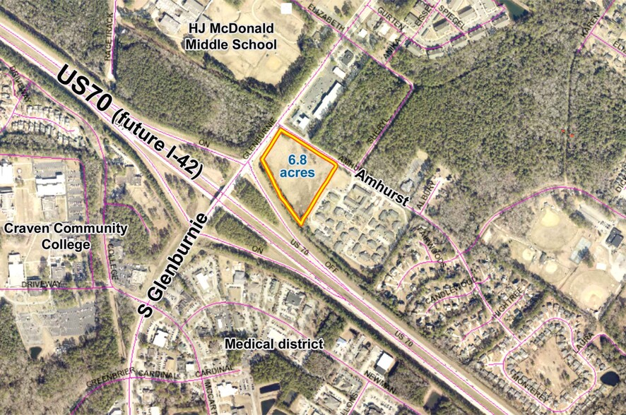 Primary Photo Of Amhurst Blvd @ S Glenburnie Rd, New Bern Land For Sale