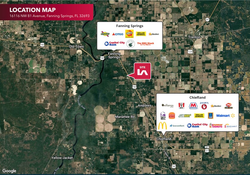 More Photos Of 16116 NW 81st Ave, Fanning Springs Land For Lease