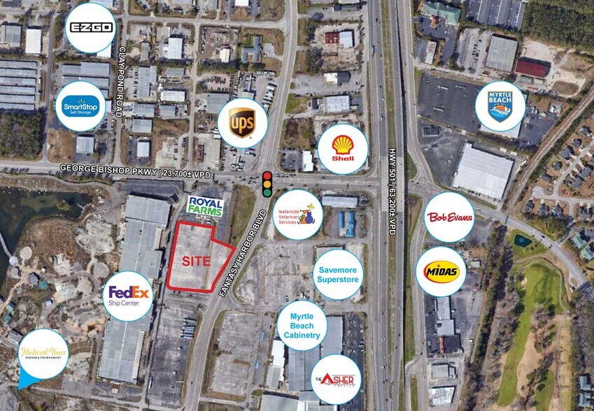 Primary Photo Of Fantasy Harbour Blvd @ George Bishop Pkwy, Myrtle Beach Land For Lease