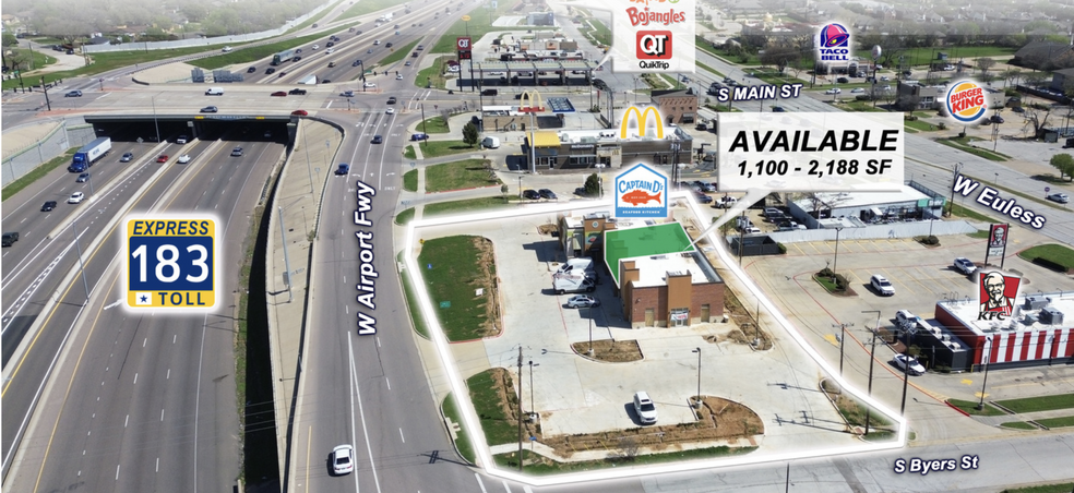 Primary Photo Of 107 Airport Fwy, Euless Fast Food For Lease