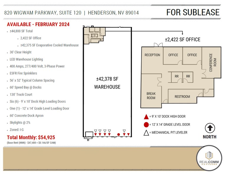 More Photos Of 820 Wigwam Pky, Henderson Warehouse For Lease