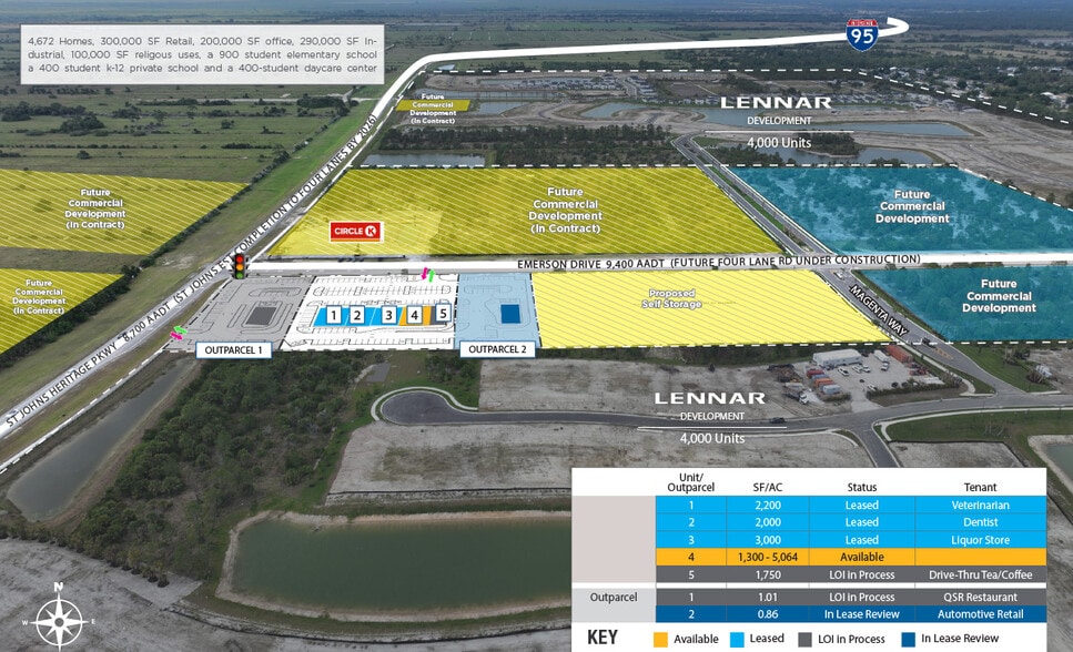 More Photos Of St Johns Heritage & Emerson Drive, Palm Bay Freestanding For Lease