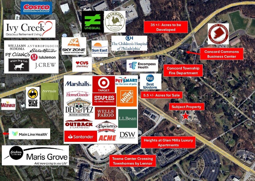 More Photos Of 643-647 Conchester Highway Hwy, Glen Mills Land For Sale