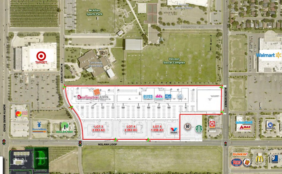 Primary Photo Of NEC of Nolana Ave & N 34th St, McAllen Land For Lease