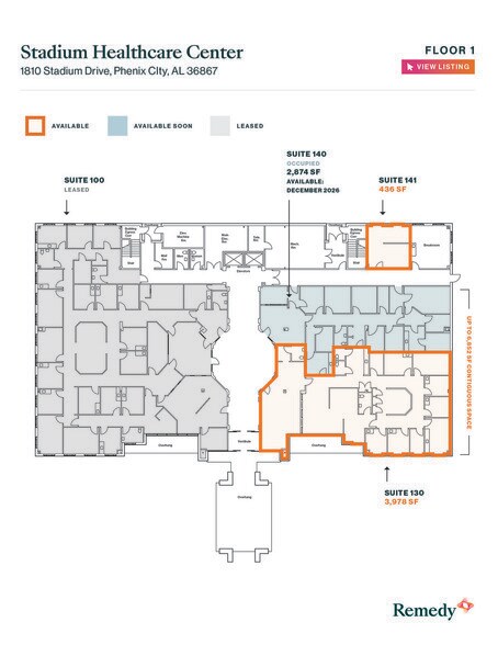 More Photos Of 1810 Stadium Dr, Phenix City Medical For Lease