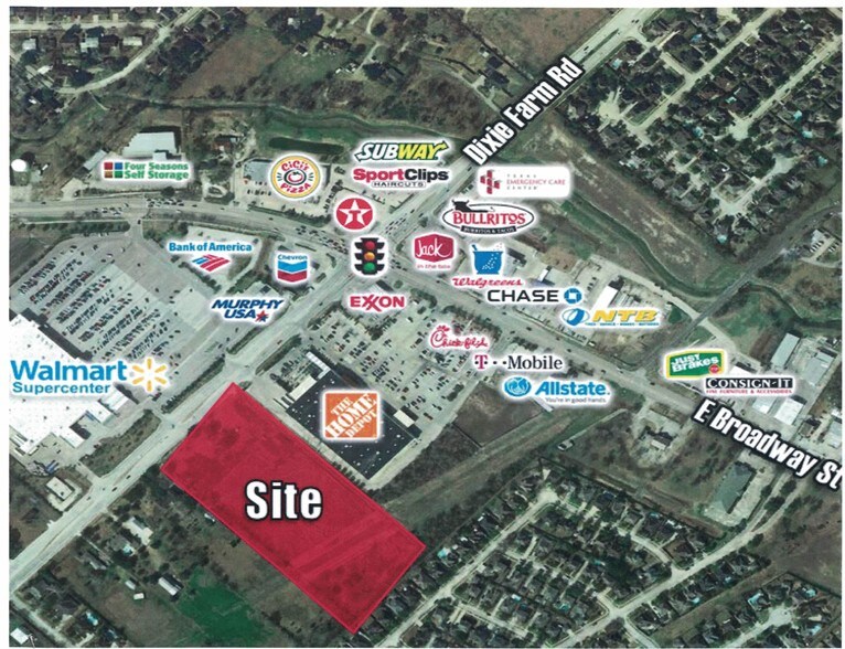 More Photos Of 3205 Dixie Farm Rd, Pearland Land For Lease