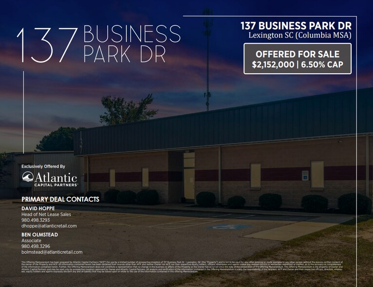 More Photos Of 137 Business Park Dr, Lexington Manufacturing For Sale