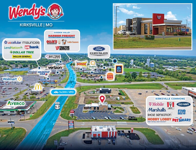Primary Photo Of 2321 N Baltimore St, Kirksville Fast Food For Sale