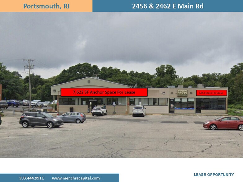 Primary Photo Of 2456-2462 E Main Rd, Portsmouth Storefront For Lease