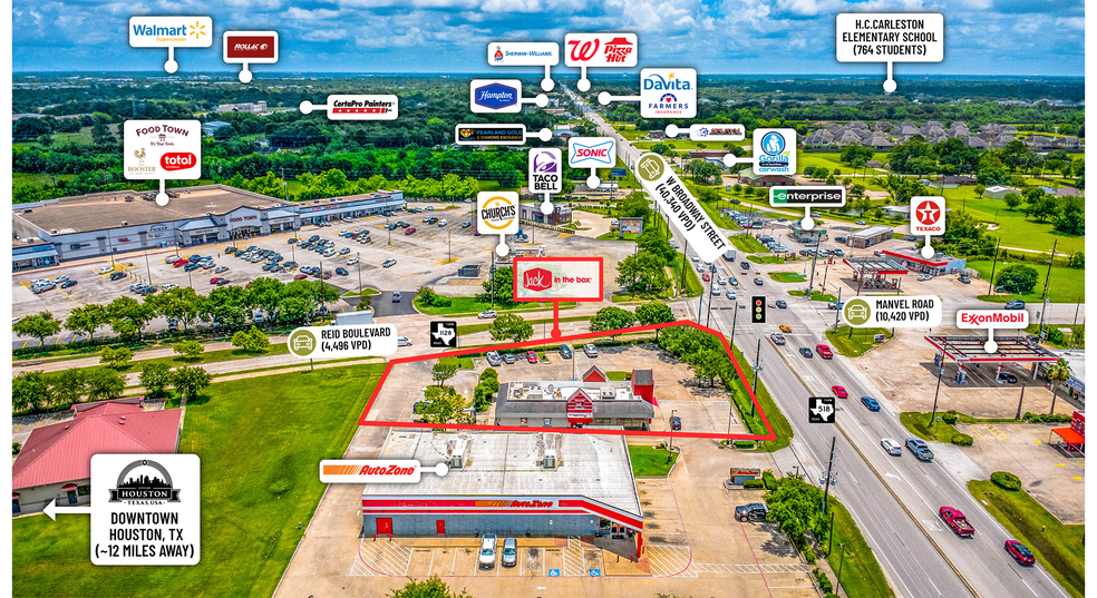 More Photos Of 2702 Reid Blvd, Pearland Fast Food For Sale