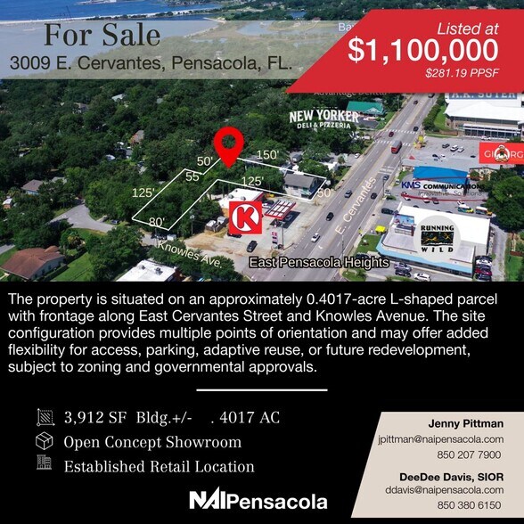 Primary Photo Of 3009 E Cervantes St, Pensacola Freestanding For Sale
