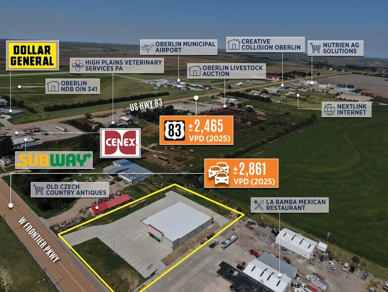 More Photos Of 213 W Frontier Pky, Oberlin General Retail For Sale