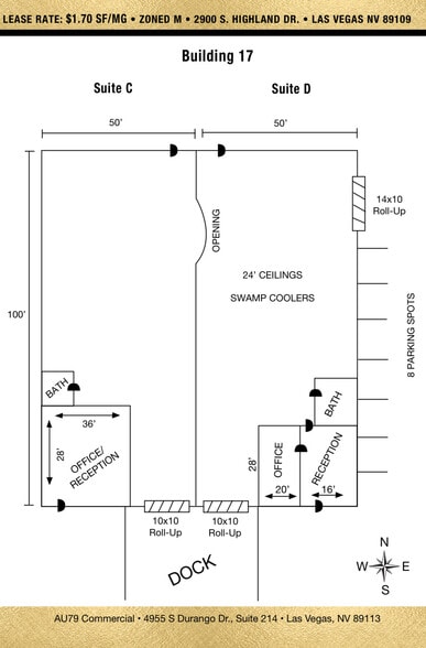 More Photos Of 2900 S Highland Dr, Las Vegas Warehouse For Lease