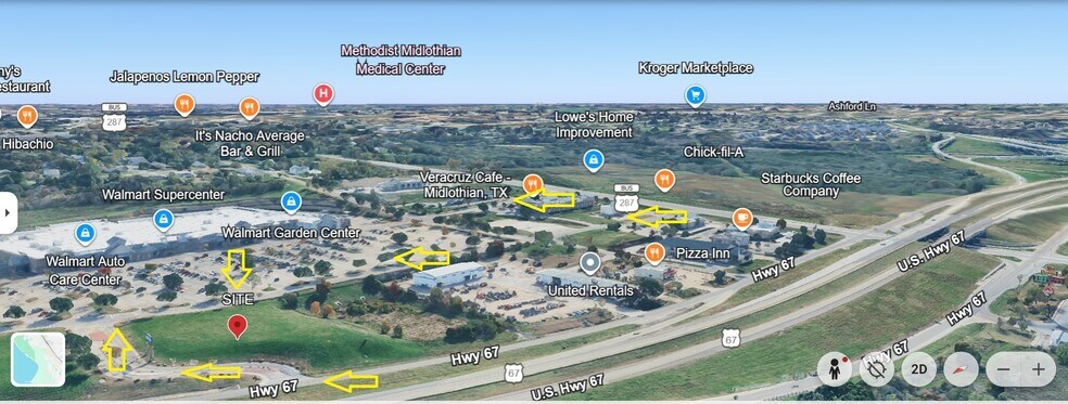 More Photos Of 400 US HWY 67, Midlothian Land For Lease