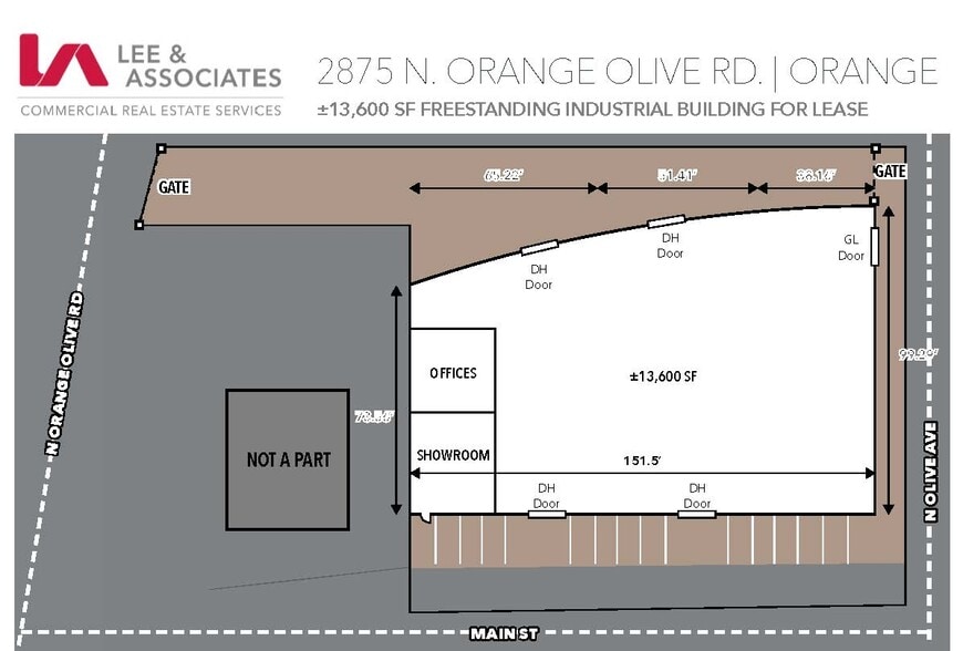 More Photos Of 2875 Orange Olive Rd, Orange Manufacturing For Lease