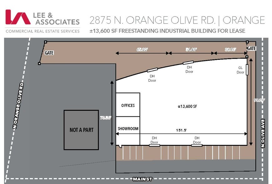 More Photos Of 2875 Orange Olive Rd, Orange Manufacturing For Lease