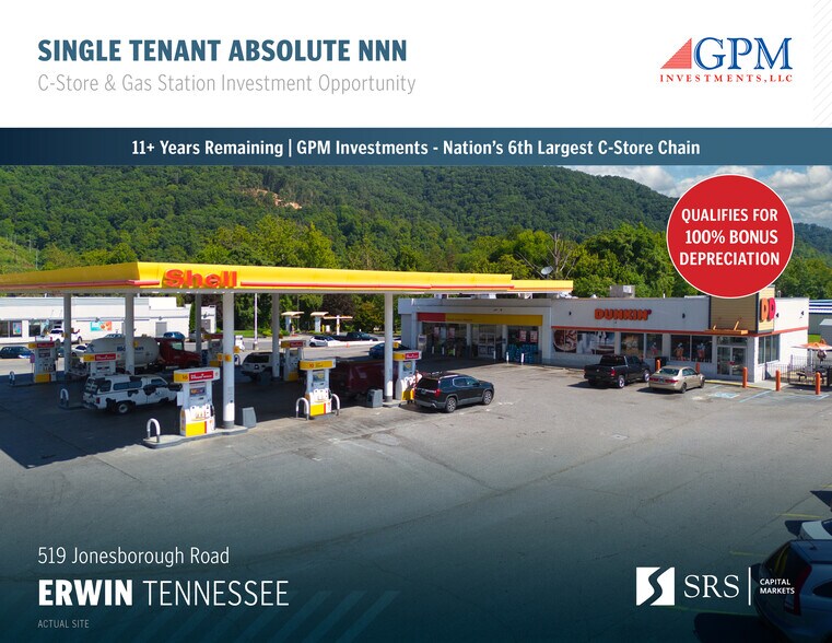 Primary Photo Of 519 Jonesborough Rd, Erwin Service Station For Sale