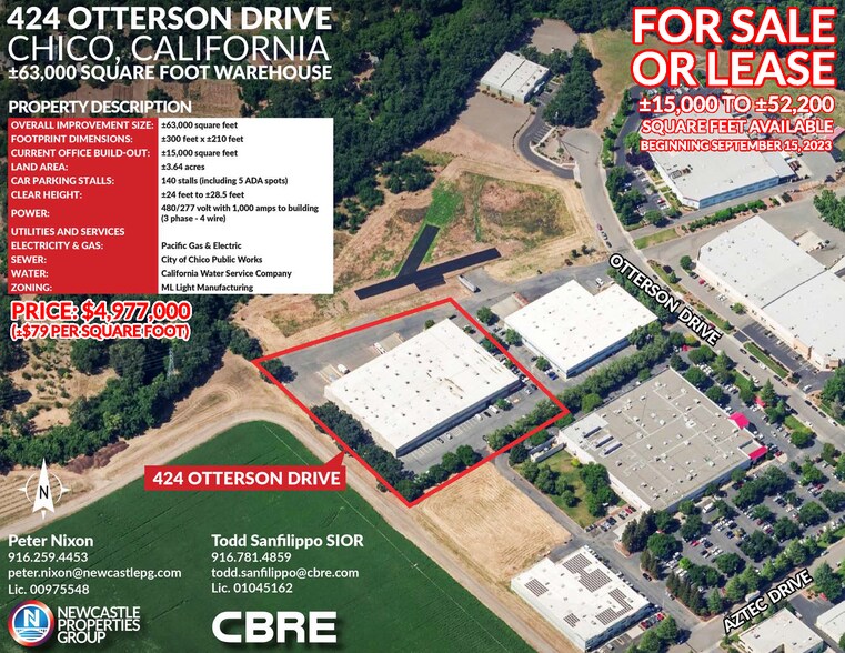 More Photos Of 424 Otterson Dr, Chico Warehouse For Sale