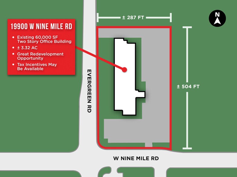 More Photos Of 19900 W 9 Mile Rd, Southfield Office For Sale