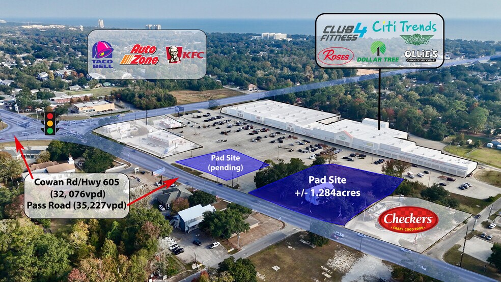 Primary Photo Of 1307-1355 E Pass Rd, Gulfport Unknown For Lease