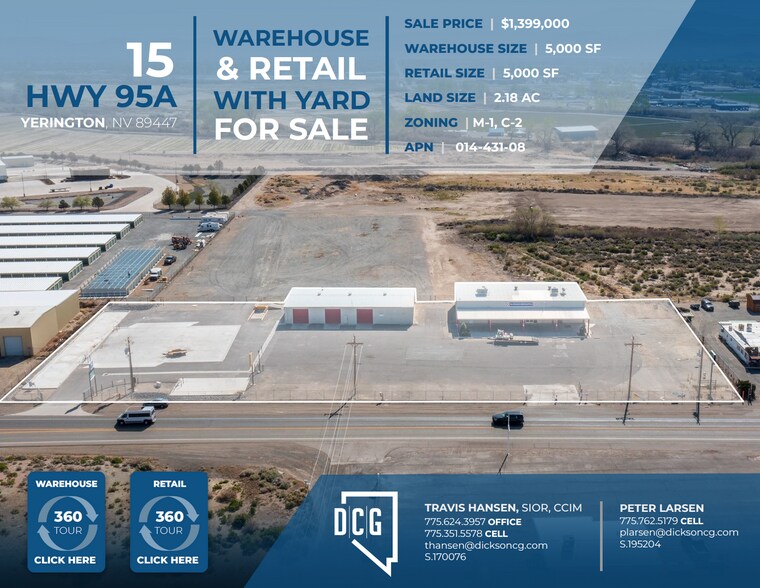 Primary Photo Of 15 US Highway 95A N, Yerington Industrial For Sale