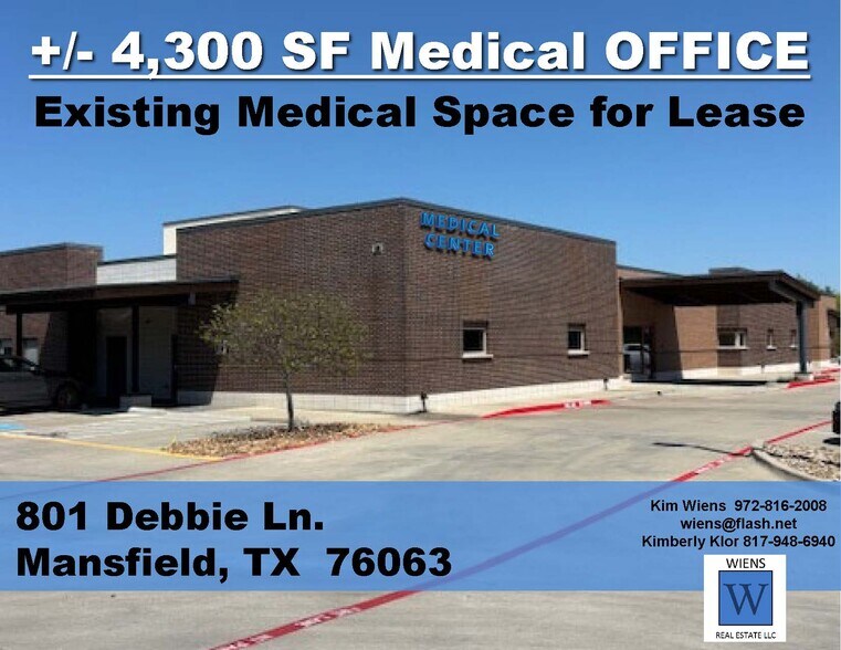 Primary Photo Of 801 E Debbie Ln, Mansfield Medical For Lease