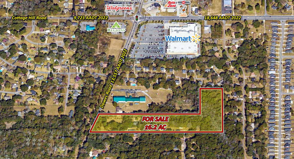 Primary Photo Of 2659 Dawes Rd, Mobile Land For Sale