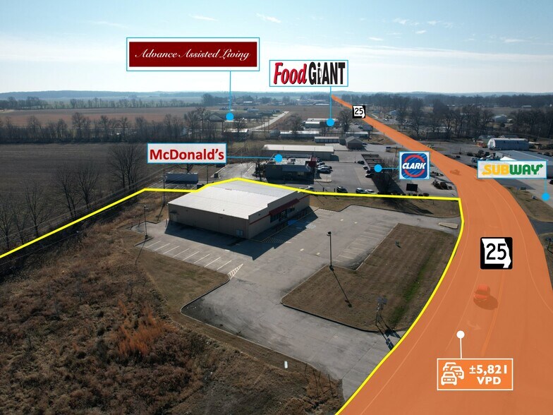 More Photos Of 33554 MO-25, Advance Freestanding For Lease