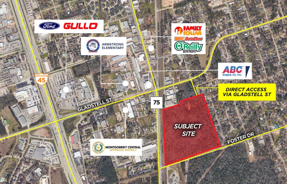Primary Photo Of East Hwy 75 & Foster Drive, Conroe Land For Sale