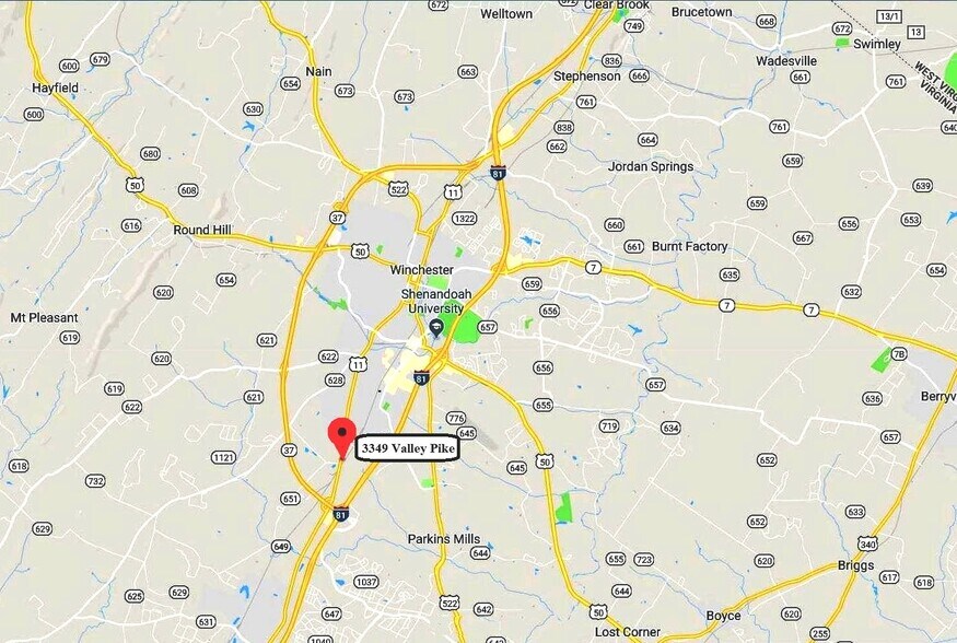 More Photos Of 3349 Valley Pike, Winchester General Retail For Lease