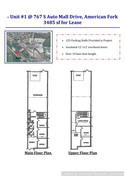 More Photos Of 767 S Auto Mall Dr, American Fork Warehouse For Lease