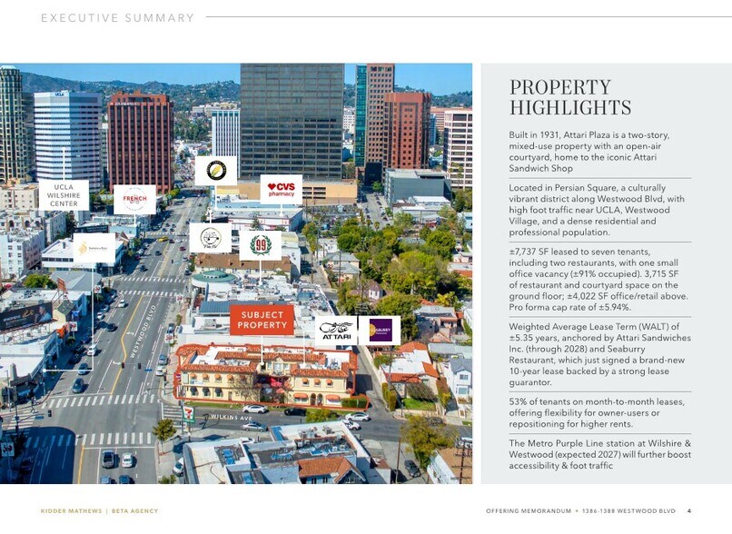 More Photos Of 1386-1388 Westwood Blvd, Los Angeles Storefront Retail Office For Sale