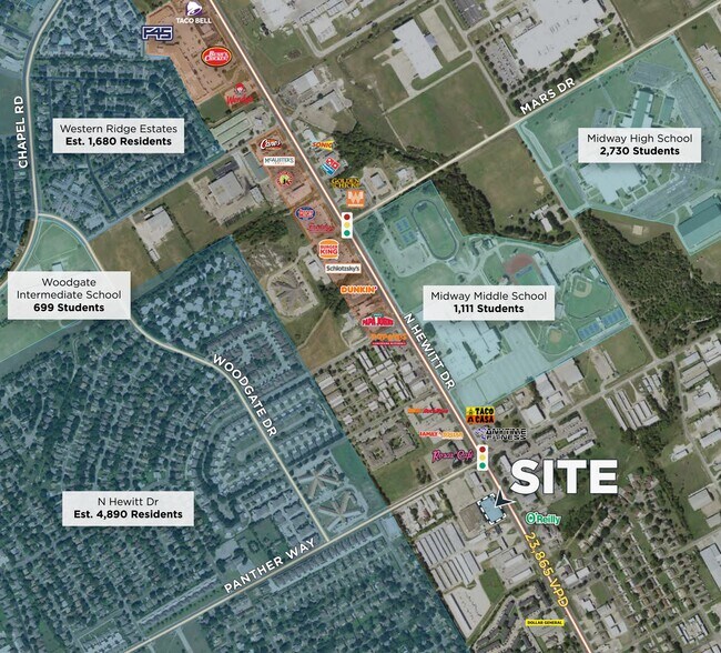 More Photos Of 615 N Hewitt Dr, Hewitt General Retail For Lease