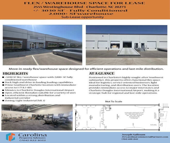 More Photos Of 2555 Westinghouse Blvd, Charlotte Light Distribution For Lease